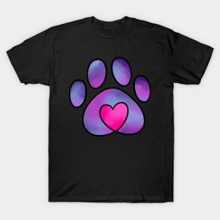 Pet Love Tiedye Purple T-Shirt